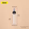 Transparent PET Squeeze Bottle with Pointed Mouth - Available in 30ml, 100ml, and 500ml Sizes