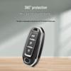 Infiniti QX50/QX60 Key Case - Soft Rubber, Silver Edged Shell.