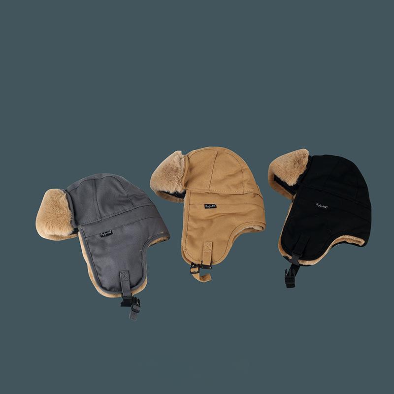Imitation Fur Mink Hair Hat Female Fall and Winter Plush Fisherman Hat Khaki Senior Show Face Small Warm Ear Protection Lei Feng Hat