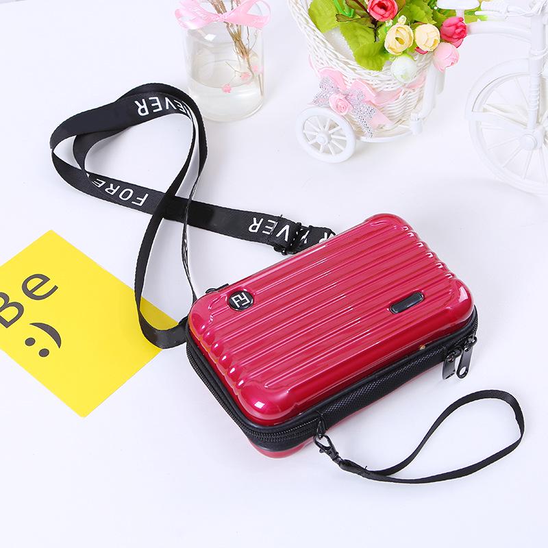 Borsa a tracolla per PC: Borsa Compatta Quadrata da Sera e da Viaggio da Donna - Guscio Rigido per Trucco e Articoli da Toeletta