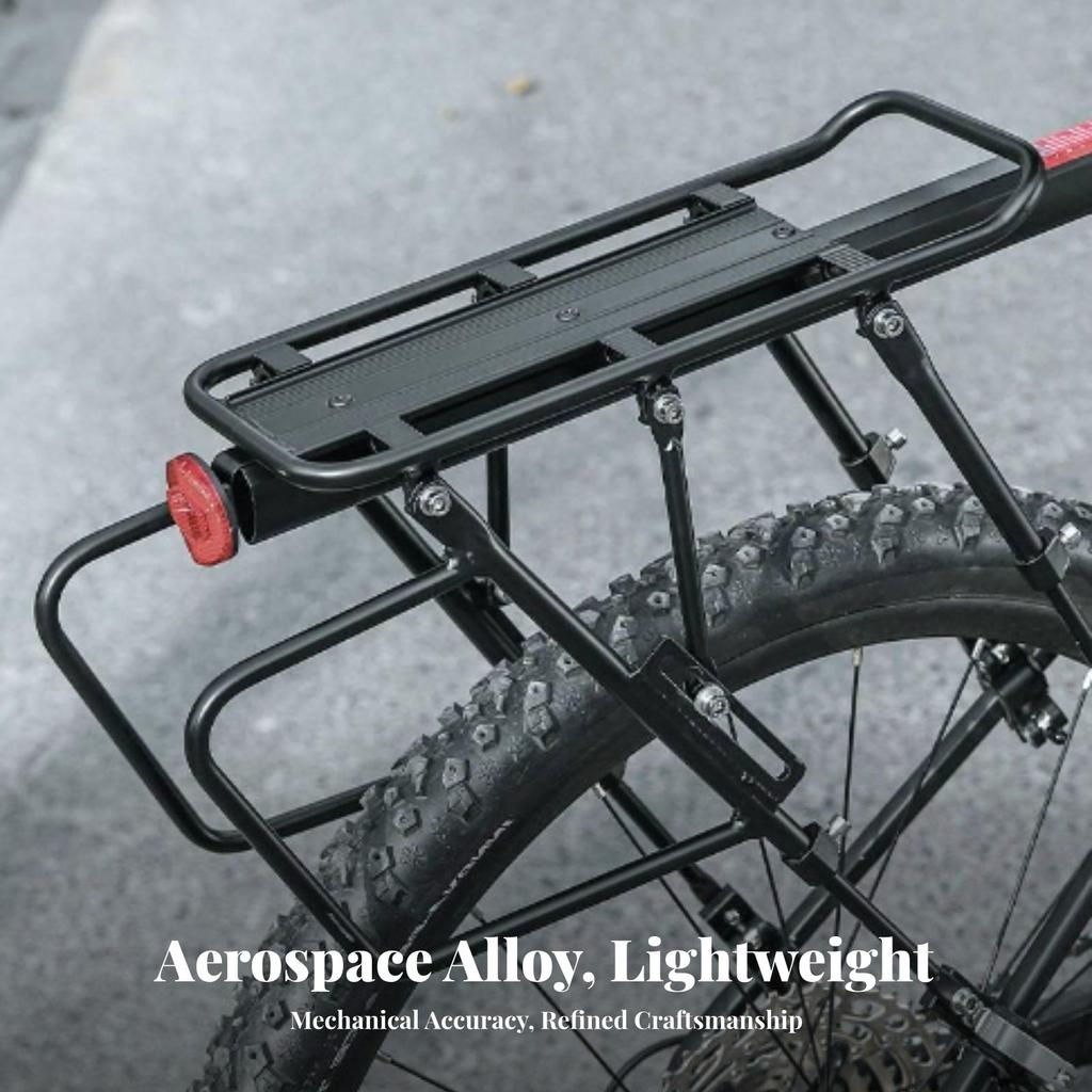 Rear Cargo Rack Aluminum Alloy Bike Sturdy for Commuting