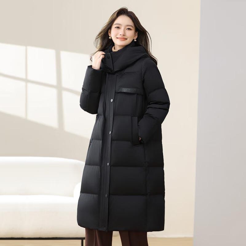 Snow Flying Women's Long Straight Warm Goose Down Jacket X40143216F