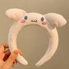 Sanrio Cinnamoroll & My Melody Cute Cartoon Plush Makeup Headband & Hair Clip Set for Women