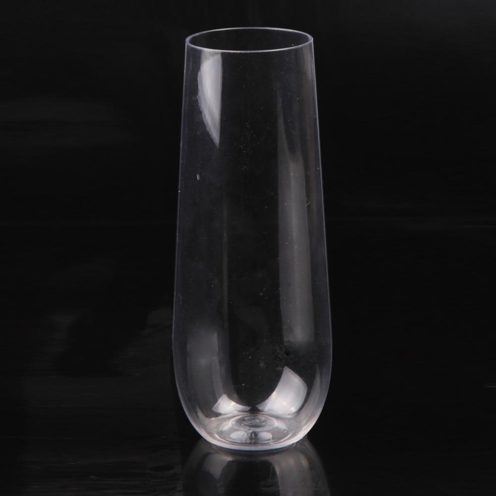 15 Stück BPA-frei 9oz Flöte Recycelbar Unzerbrechlich & Klarer Kunststoff Sektgläser Flöte Party Weinprobe Hochzeit Silvester