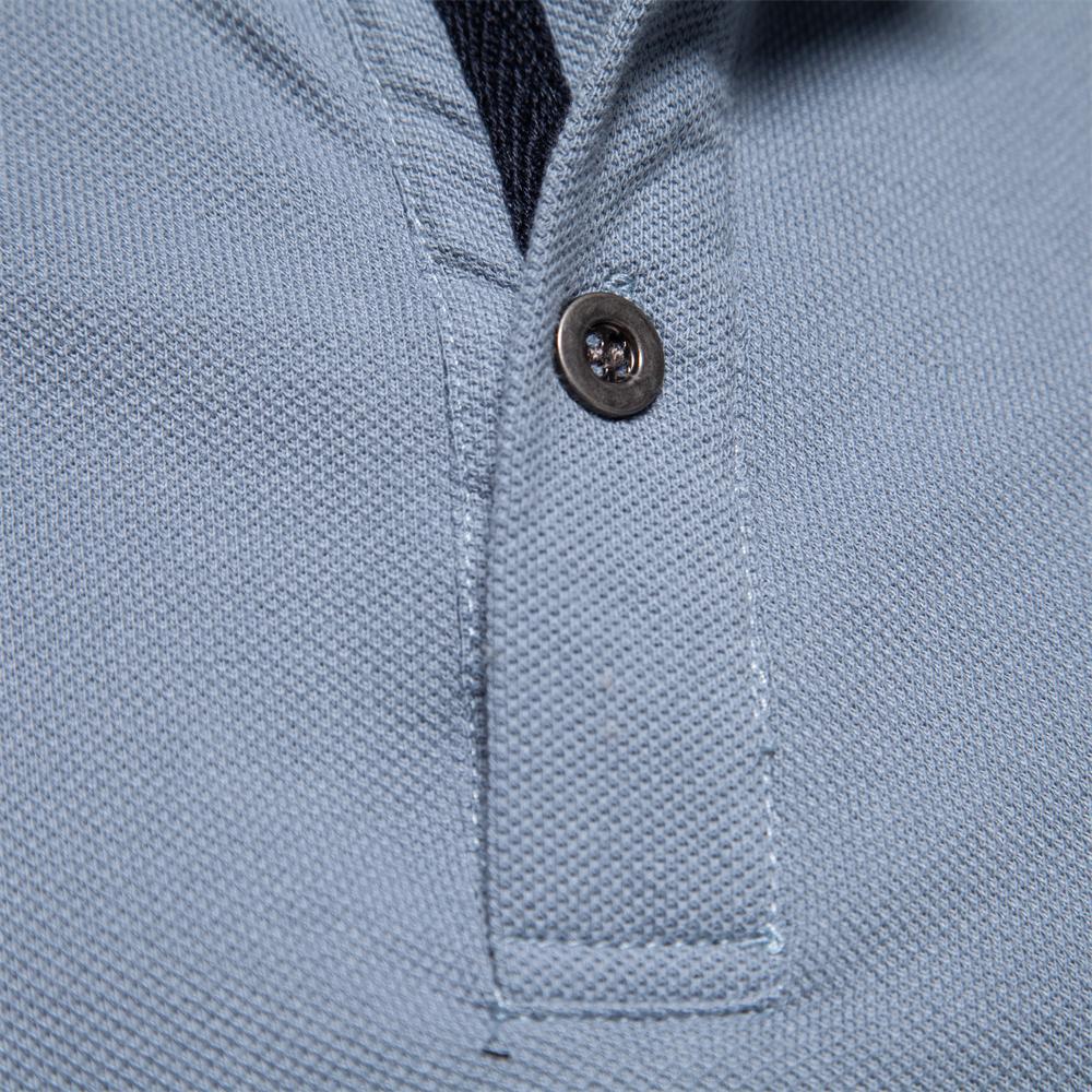 Men’s Polo Shirts Cotton Short Sleeves Lapel Collar Embroidery Casual T-shirts Daily Comfy Menswear Summer Slim Fit Tops