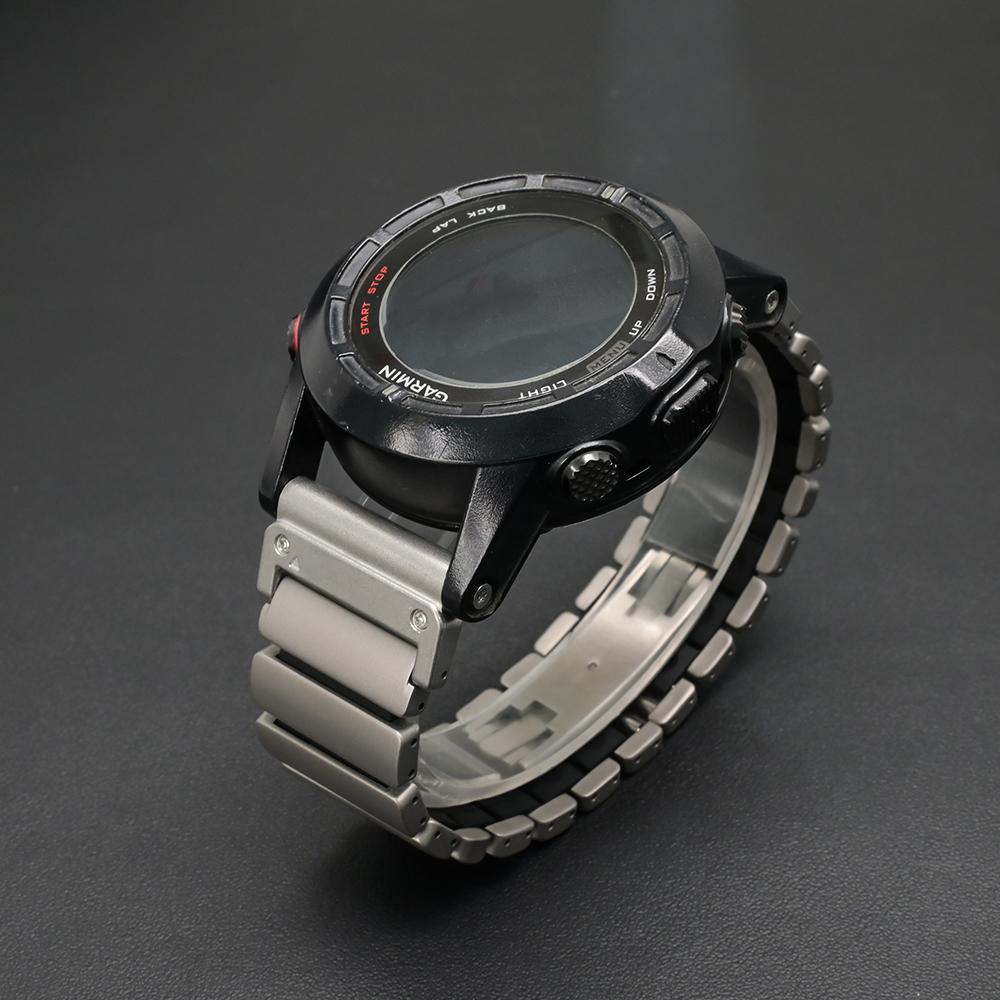 26mm Titanium Band for Garmin Watch Fenix 8 7X Pro 51mm 6X Quick Fit Luxury Band for Garmin Enduro 3 2 Instinct 2X Bracelet Belt
