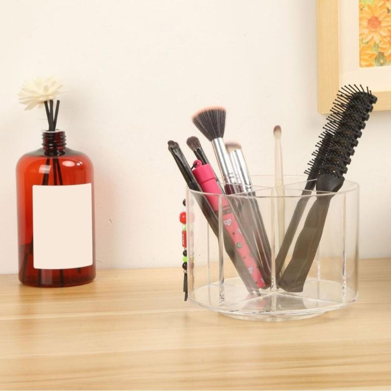 Platzsparend 360 Grad drehbarer Kosmetikständer Praktischer drehbarer Make-up-Behälter mit mehreren Fächern