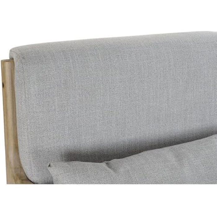Fauteuil - DKD HOME DECOR - Standard - Gris - Polyester - Bois d'hévéa - 1 place