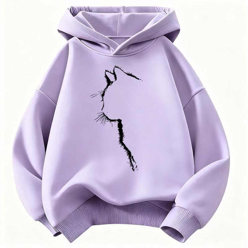 Cute Hoodie Manga Kids Cat Children's Sweatshirt Cute Harajuku Hoody for Boys Girls Autumn Winter Casual hoodies