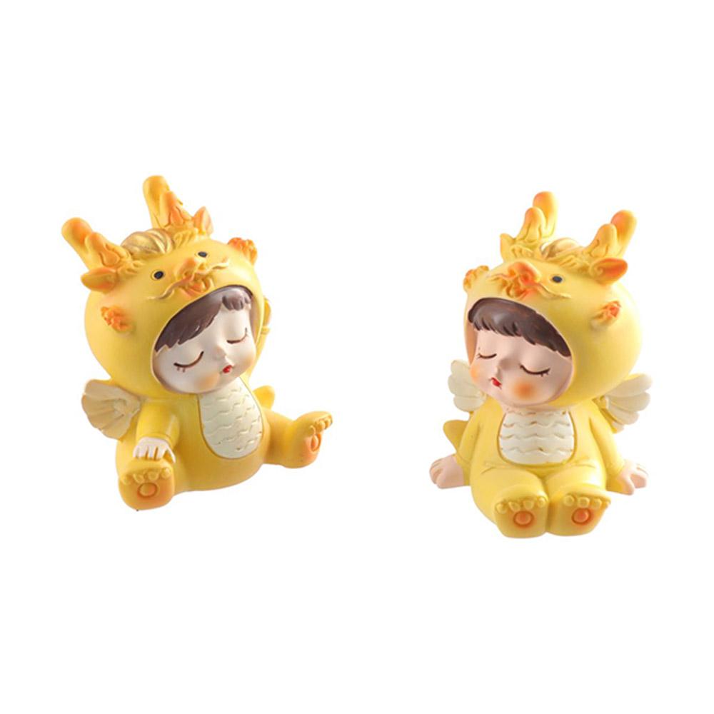 Auspicious Cartoon Dragon Crafts Cartoon Dragon Statue Dragon Baby Ornament Chinese New Year