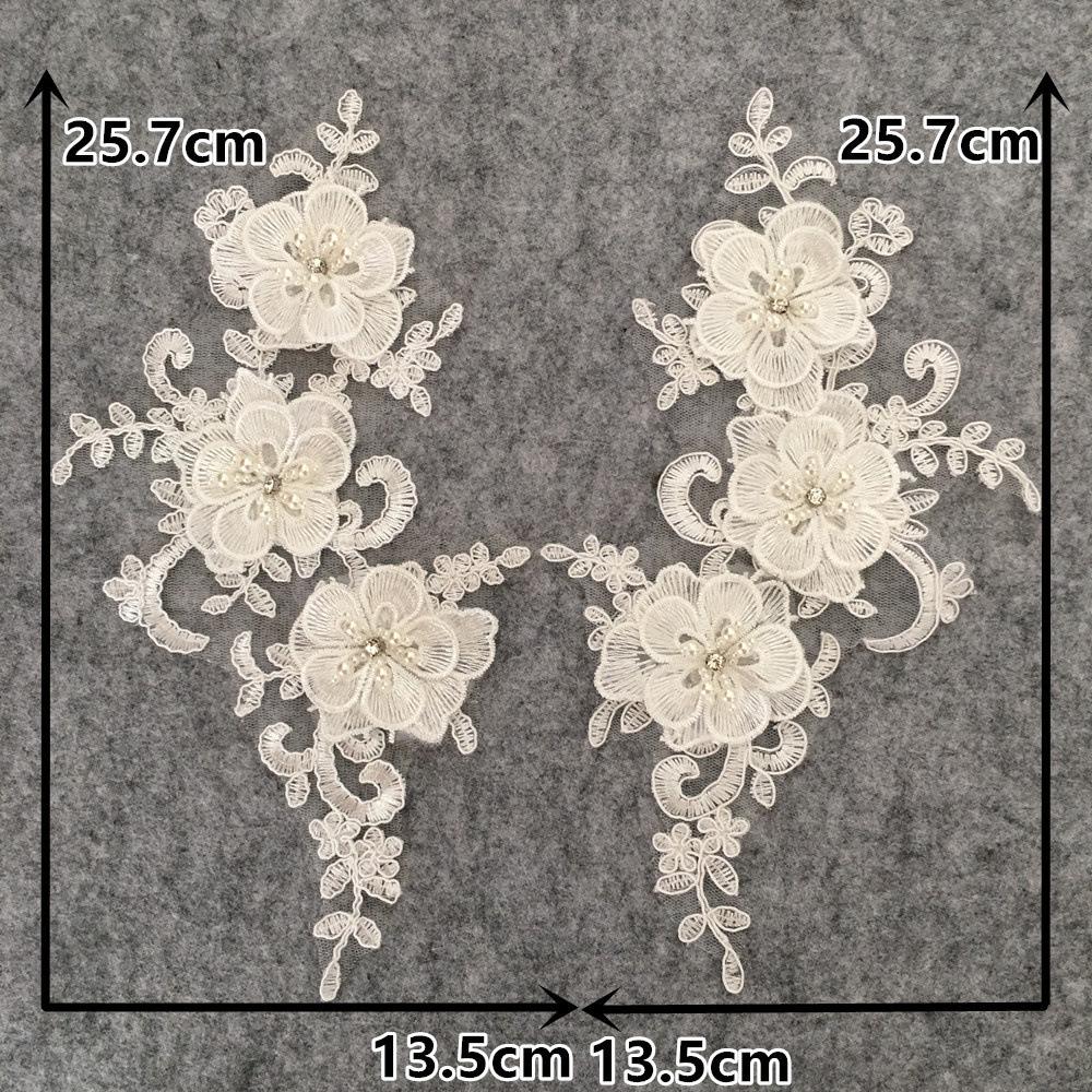 White Embroidery Three-Dimensional Lace Collar Decoration Diy Lace Collar Fabric Sewing Decals Accessories