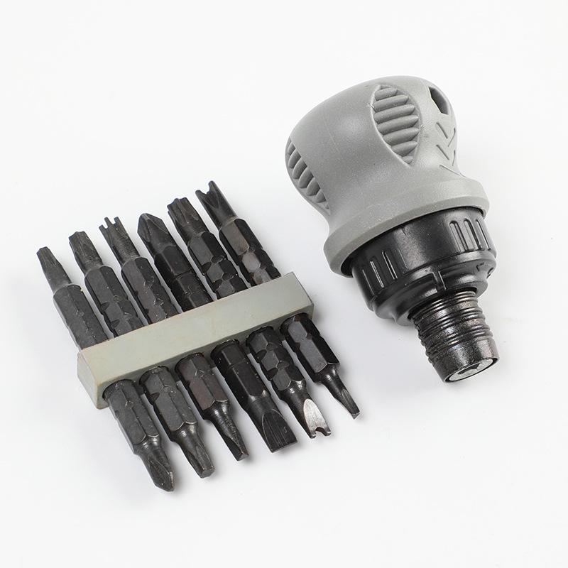 Víceúčelová teleskopická ráčnová sada šroubováků s německými a japonskými multifunkčními bity