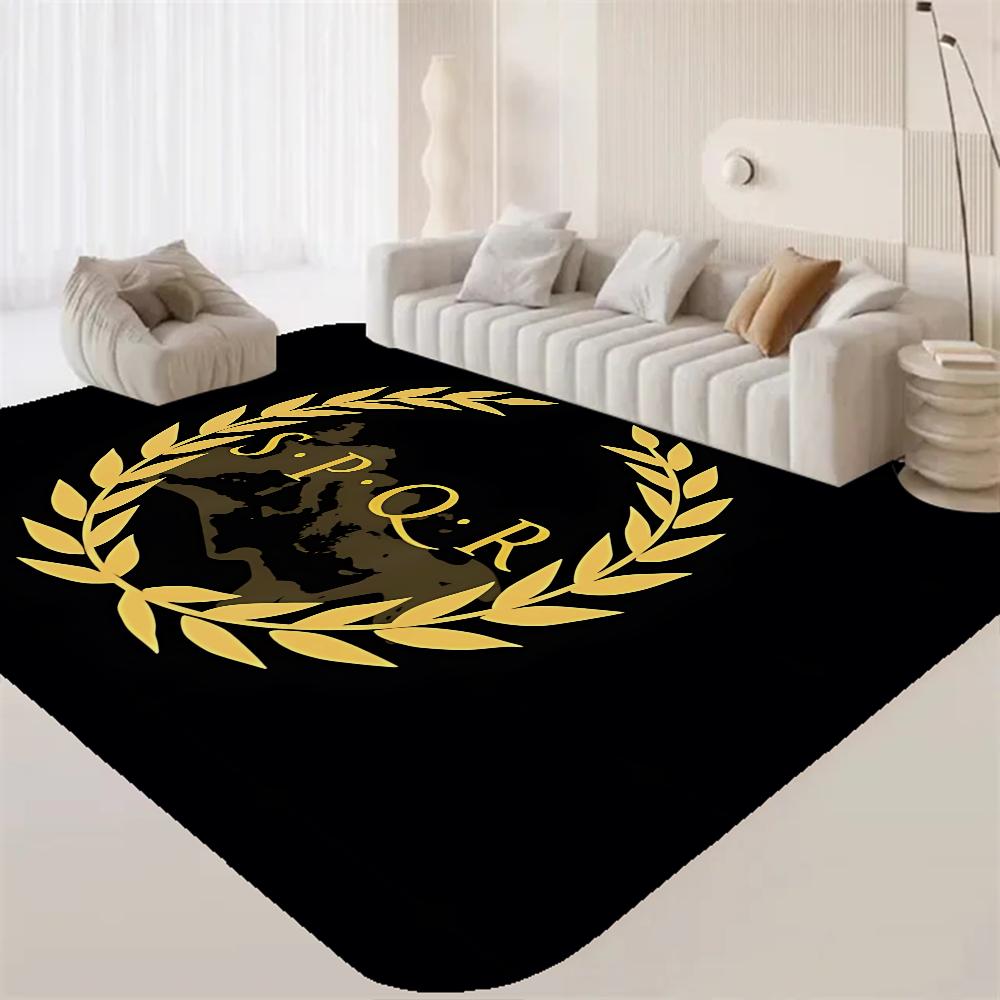 

Roman S-SPQR Hallway Carpet Washable Non-Slip Living Room Sofa Chairs Area Mat Kitchen Doormat Area Rug 50x80cm