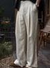 Men's Retro-Inspired Tencel Linen Wide-Leg Casual Pants