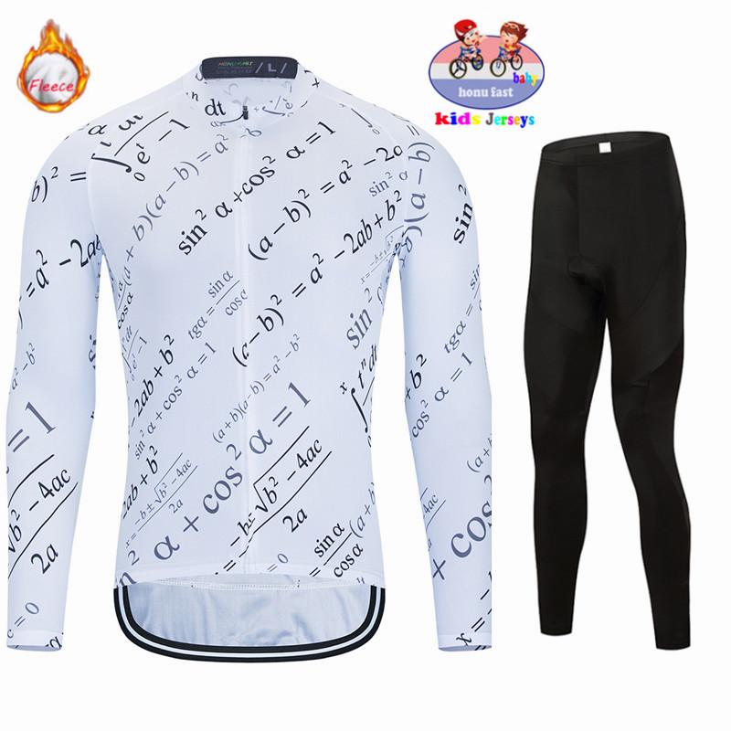 2026 Set Maglia da Ciclismo Termica in Pile a Manica Lunga Invernale per Bambini Mantieni Caldo Abbigliamento per Bicicletta Balance Bambini Body Imbottiti per Neonati