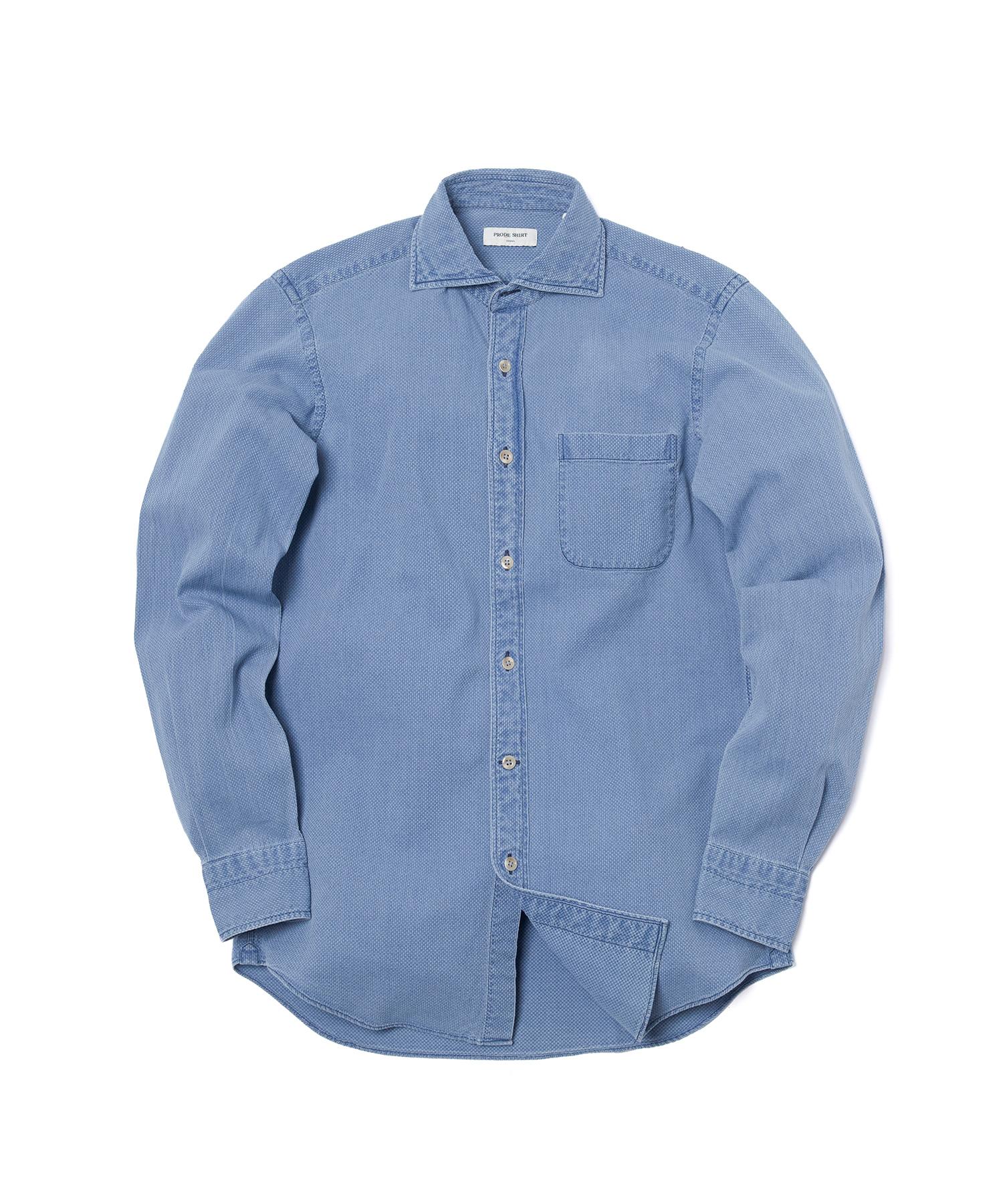 Prod Shirt [Regular] Royal Vintage Denim Shirt (Sapphire Blue) Sapphire Blue/L(50)