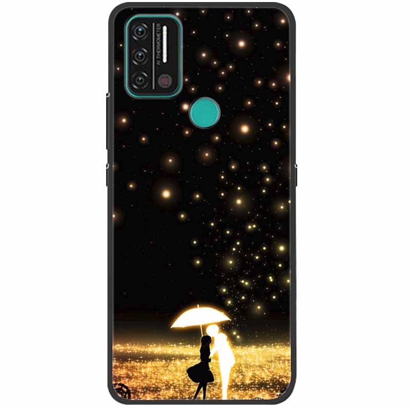 Weiche bedruckte Hülle für Umidigi A9 Pro Hülle Silikon Schutzhülle Schwarze Hüllen für Umidigi A7 Pro Niedliche Katze A9Pro A 9 A7Pro