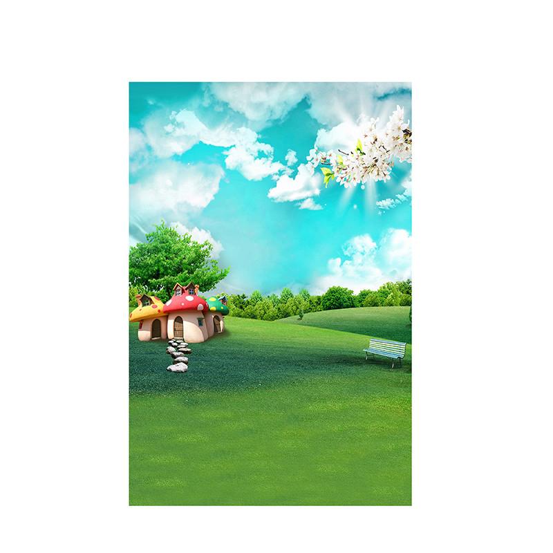 House Corner Theme Backdrop for Summer Weddings,Birthdays,Graduations,Party Decor Banner,Picturesque Scene,Tapestry