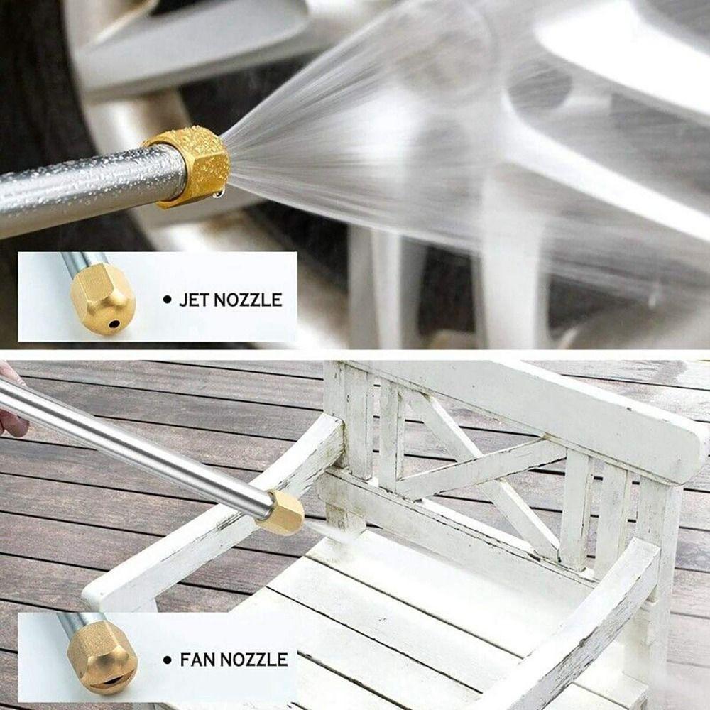 Easily Removes Stains Jet Nozzle Pressure Washer Hose Nozzle  Car Cleaning Tool