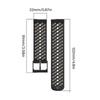 Strong Silicone Sport Straps 22mm Adjustable Replacement Band with Ventilation Holes Waterproof Sports Straps for Race2