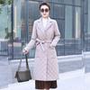 Cappotto leggero in cotone a figura intera per donna in inverno, cappotto in cotone di media lunghezza giovanile e slim-fit