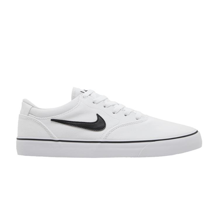 Nike Chron 2 Canvas SB  White Black  40.5