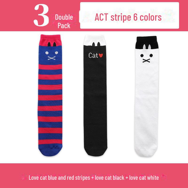 Șosete înalte până la genunchi pentru fete de primăvară și toamnă - șosete de vițel cu tub mijlociu pentru copii și bebeluși