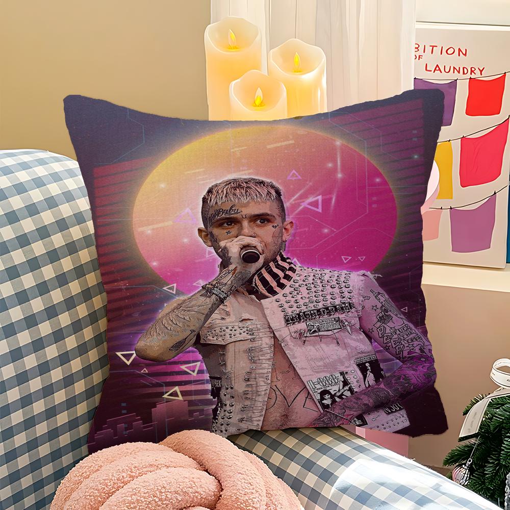 Lil Peep Pillowcase Toon Gift Cushion Cover Bedroom Home Sofa Chair Seat Decor Pillow Case
