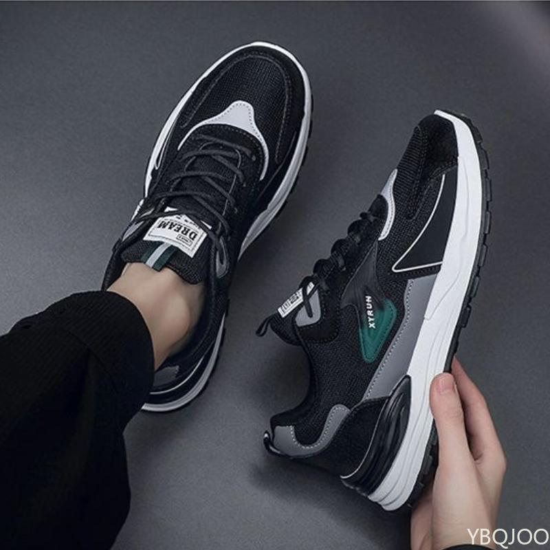New men's spring summer casual shoes versatile mesh sports simple comfortable breathable anti slip wear-resistant running shoes
