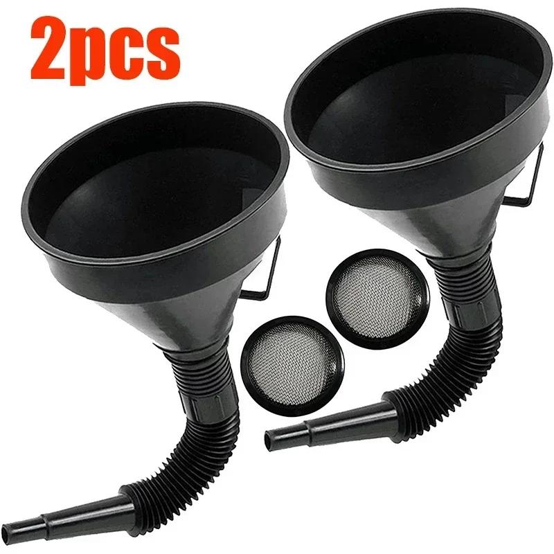 Wide Mouth Funnel with Handle Multi-Functional Large Plastic Automotive Funnels for Car and Motorcycles Engine Oil Liquid Diesel
