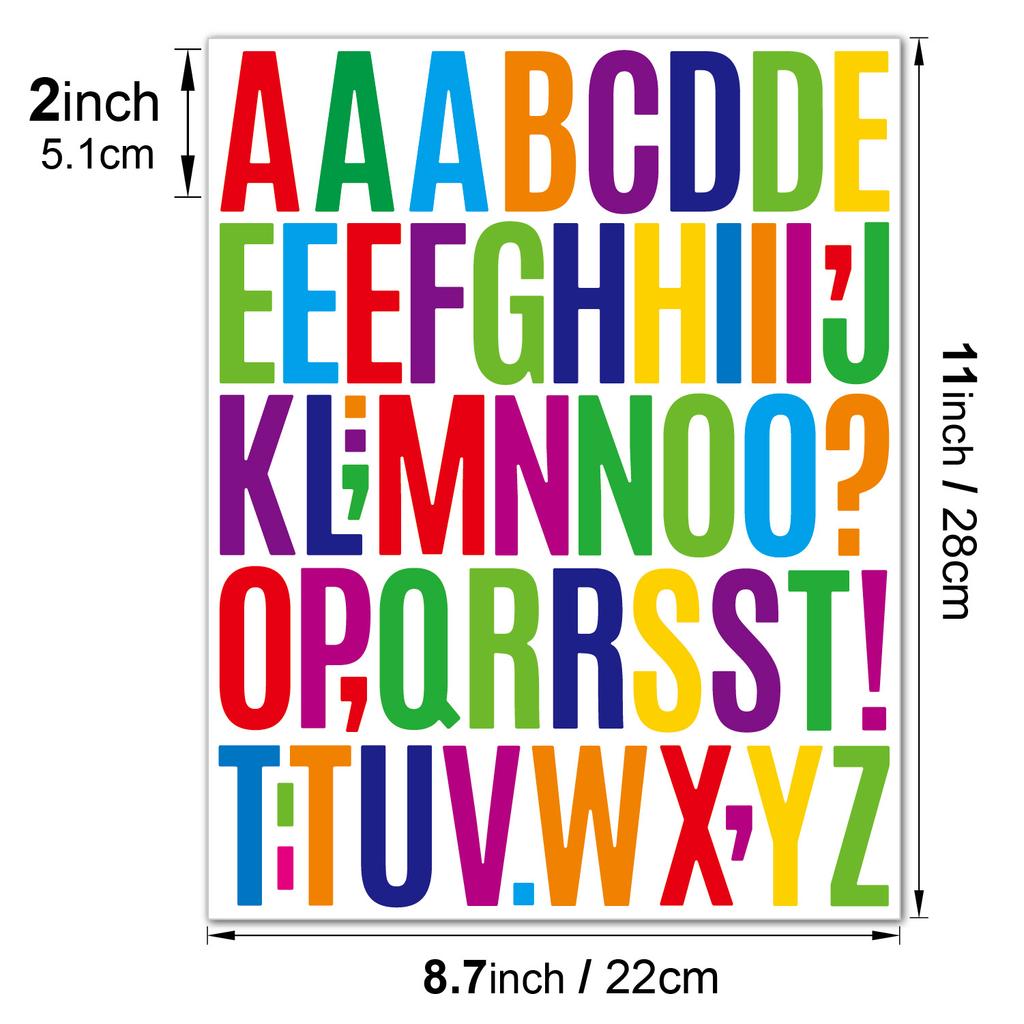 Naklejka Alfanumeryczna 2-calowa Winyl Wodoodporny Kreatywny Plakat Prezent Indeks Ręczny Numer Konta Naklejka