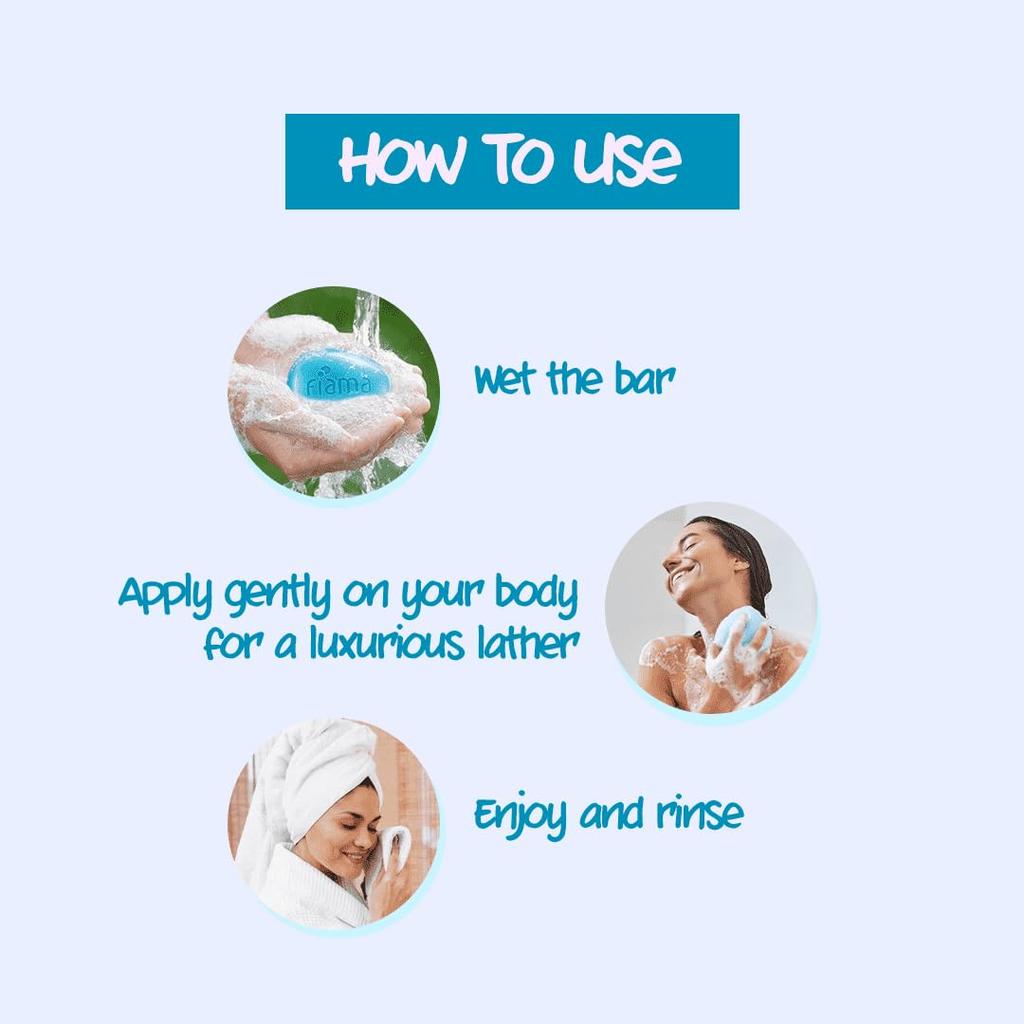 Fiama Gel Bathing Bar Fresh Celebration 125GX3 Unique Moisturizing Soap Bars For All Skin Types