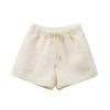 Lamb Velvet Shorts Apricot Casual Pants Women's Winter Retro Warm Fluffy Wide-leg Pants Gray Fur Pants