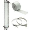 1Set Exhaust Pipe Insulate Thermals Protecting Heat Wrap Tape Roll Insulation for Stove Pipe Insulation