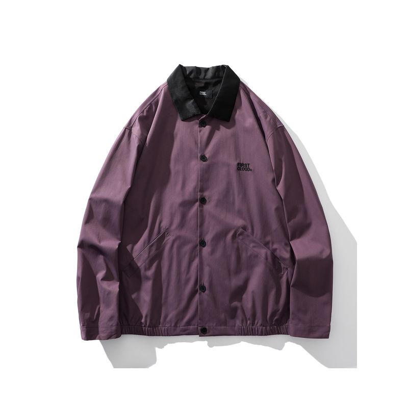 American Retro Barn-Style Lapel Coach Jacket for Men, Spring and Autumn Old Money Style Top, Export Men's Casual Outerwear