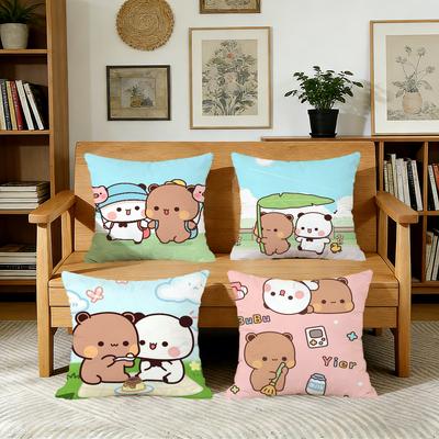 Popular Cute B-Bubu Dudu Cushion Cover For Pillow Printing Sofa Decoration Home Car Room Coffee Shop Office Nordic Simplicity