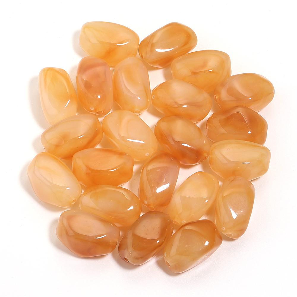 20pcs 21x12mm Irregular Acrylic Beads Double Color Cloud Loose Spacer Beads For Jewelry Making DIY Necklace Bracelet Accessories