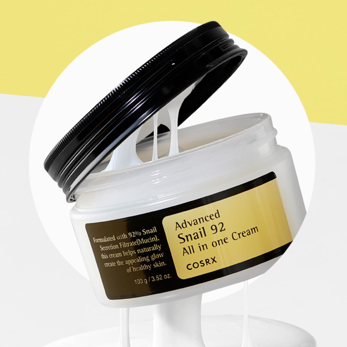 

COSRX Advanced Snail 92 All in One Cream 100 г – Успокаивающий и увлажняющий крем с муцином улитки