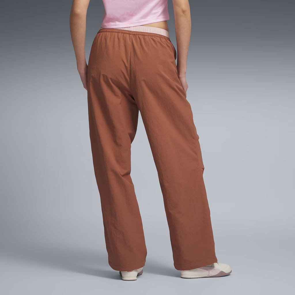 Puma Race Ahead Woven Lace-Up Mid-Rise Casual Pants Women pants 63617490