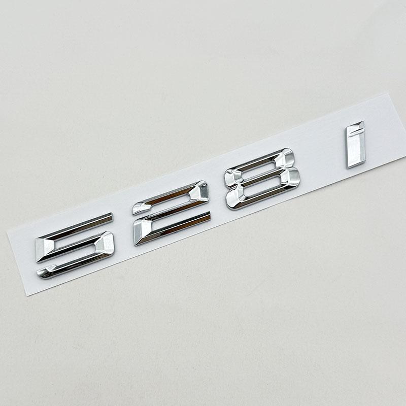 3D ABS Car Letters Logo 520i 528i 530i 535i  Badge Sticker Rear Trunk Emblem For BMW 5 Series 530i 520i Tail Marking Accessories