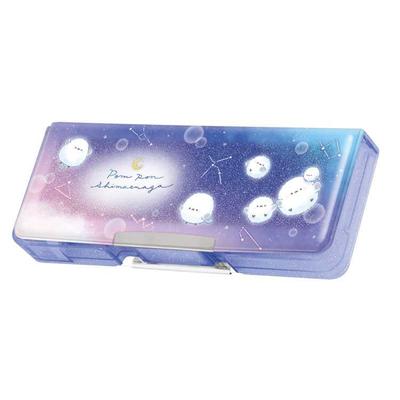 Kamio Japan Pompom Tit Compact Pencil Pencil Pencil Back To School 285064 Long-tailed Double-Sided Case, Case, Holder,
