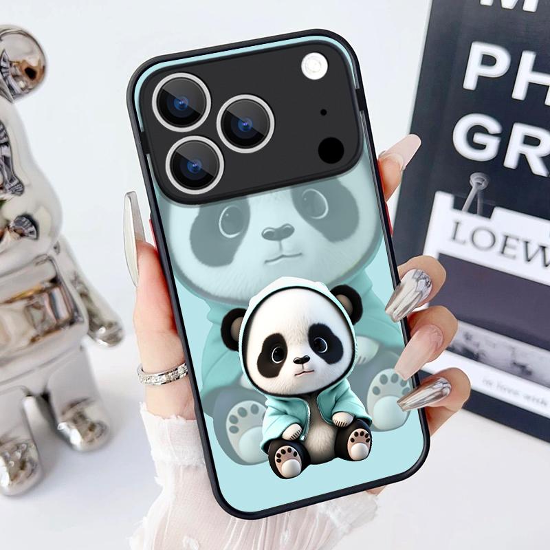 Magnetic For Magsafe Case For iPhone 17 Pro Max Lovely Cartoon Panda Cover For iPhone 16 Pro Max Funda iPhone 15 14 13 12 11 16E Air
