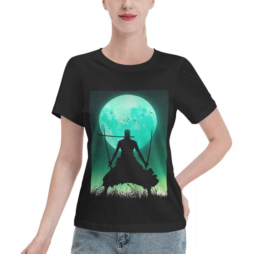 Clearance Roronoa Zoro Unisexs Tshirt Holiday Casual Unisex Short Sleeve Top