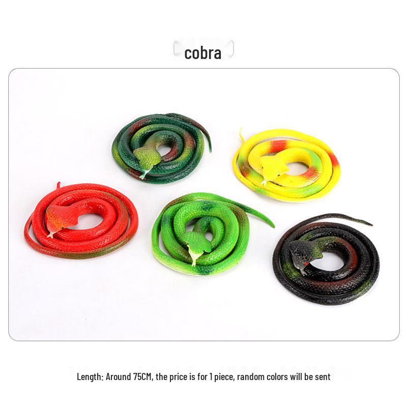 Children s Scary Soft Rubber Snake Toy - Prank Cobra Prop