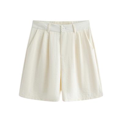 Suit Shorts Women's Summer Thin Drape Thin Five-point Pants High Waist Small Wide Leg Pants