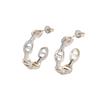 New Pig Nose Light Body Geometric Earrings Fashionable Light Luxury Women's Style Small Earrings