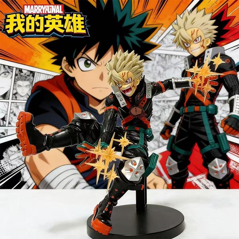 High Quality 18cm My Hero Academia Anime Bakugou Katsuki MAXIMATIC Original Anime Figure Action Figures Model Figurine Collection