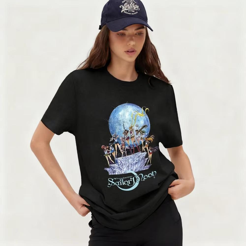 

2026 new Pretty Soldier Girl Mens and Womens Tshirts Mugenroku Anime Tshirt SpringSummer Short Sleeve Basic Style S