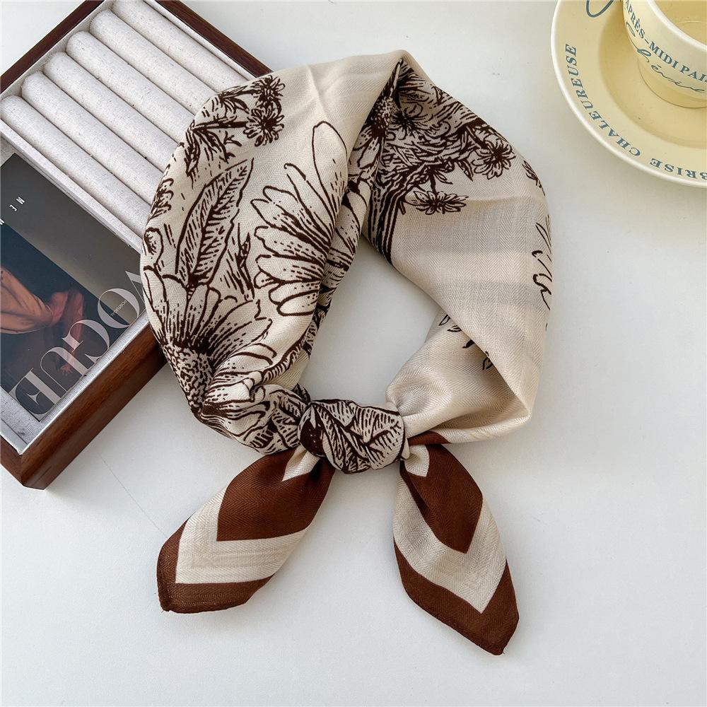 65*65cm Square Hair Scarf Cotton Bandanas Hairband Headband Hairscarf Headscarf Turban Shawl Wrap