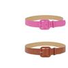 Stylish Minimalist Womens Square Buckle Belt In Trendy Candy Colors For Every Outfit